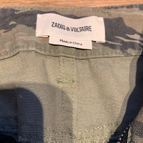 EUC Zadig & Voltaire Camouflage Mini Skirt Women’s size 38/Medium - Picture 2 of 7